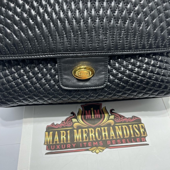 Bally Quilted Leather Shoulder Bag in Black. - Picture 12 of 13